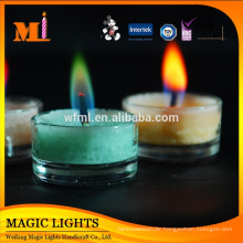 Luxury Glass Jar Color Candle with lid